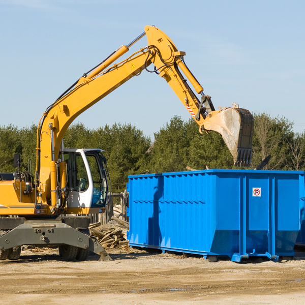 are there any restrictions on where a residential dumpster can be placed in Holt MN